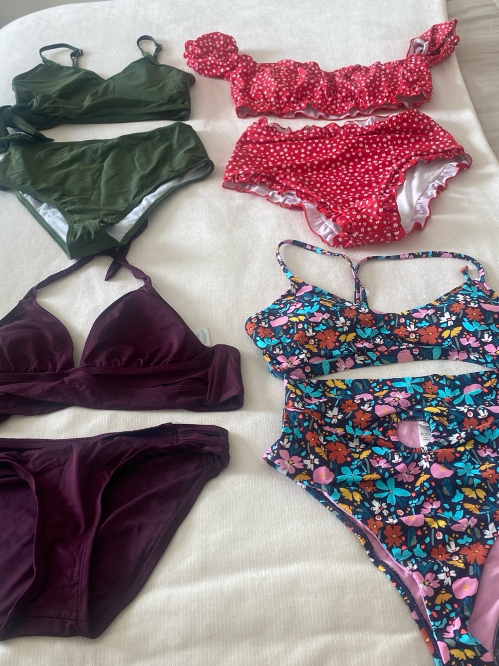 set of 8 bathing suits